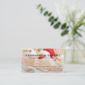 Carte de visite de chef de pâtisserie de (Debout devant)