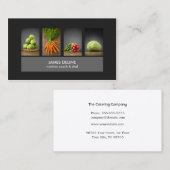Carte de visite de chef nutritif élégant et modern (Devant / Derrière)