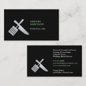 Carte de visite de chef personnel (Devant / Derrière)