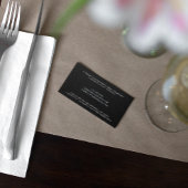 Carte de visite de chef personnel