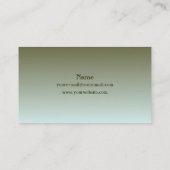 Carte de visite de chemin de fer (Dos)