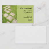 Carte de visite "de chemin de jardin" (Devant / Derrière)