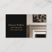 Carte de visite de cheminée de l'intérieur du conc (Dos)