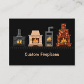 Carte de visite de cheminées personnalisées (Dos)