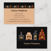 Carte de visite de cheminées personnalisées (Devant / Derrière)