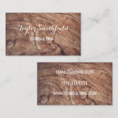 carte de visite de chêne (Devant / Derrière)