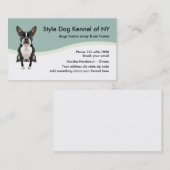 Carte de visite de chenil de chien (Devant / Derrière)