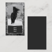 Carte de visite de cheval (Devant / Derrière)