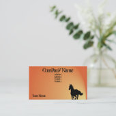 Carte de visite de cheval (Debout devant)