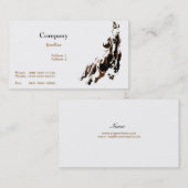 Carte de visite de cheval (Devant / Derrière)