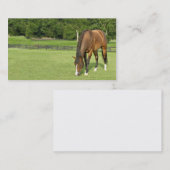 Carte de visite de cheval de baie (Devant / Derrière)