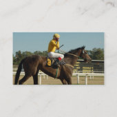 Carte de visite de cheval de course de pur sang (Dos)