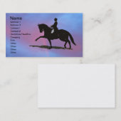 Carte de visite de cheval de dressage (Devant / Derrière)