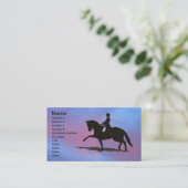 Carte de visite de cheval de dressage (Debout devant)