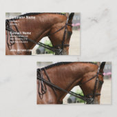 Carte de visite de cheval de dressage (Devant / Derrière)