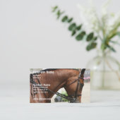 Carte de visite de cheval de dressage (Debout devant)