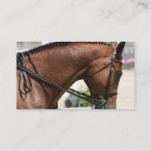 Carte de visite de cheval de dressage (Dos)
