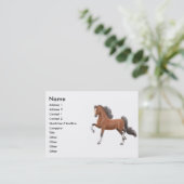 Carte de visite de cheval de Gaited de baie (Debout devant)