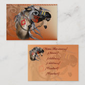 Carte de visite de cheval de guerre (Devant / Derrière)