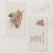 Carte de visite de cheval et de Madame Gorgeous (Devant / Derrière)