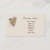 Carte de visite de cheval et de Madame Gorgeous (Dos)