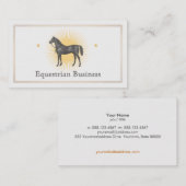 Carte de visite de Cheval Noir (Devant / Derrière)