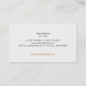 Carte de visite de Cheval Noir (Dos)