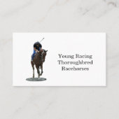 Carte de visite de cheval Thoroughbred Galloping (Devant)