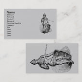 Carte de visite de chevalier (Devant / Derrière)