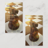 Carte de visite de chevalier d'échecs (Devant / Derrière)