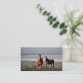 Carte de visite de chevaux de plage (Debout devant)
