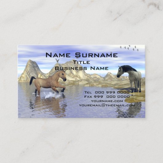 Carte de visite de chevaux populaires (Devant)