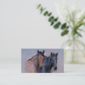 Carte de visite de chevaux sauvages (Debout devant)