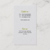 Carte de visite de chèvre (Dos)