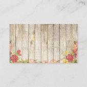 Carte de visite de chèvre laitière floral nubien (Dos)