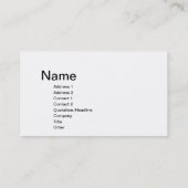 Carte de visite de Chevron (Dos)