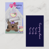 Carte de visite de chien (Devant / Derrière)