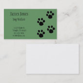 Carte de visite de chien (Devant / Derrière)