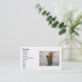 Carte de visite de chien (Debout devant)