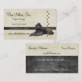 Carte de visite de chien : : Caniche standard (Devant / Derrière)