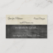 Carte de visite de chien : : Caniche standard (Dos)