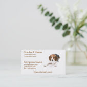 Carte de visite de chien de beagle (Debout devant)