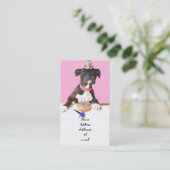 Carte de visite de chien de boxeur de fête (Debout devant)