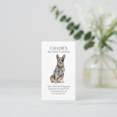 Carte de visite de chien de chien de souris Aquare (Debout devant)
