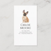 Carte de visite de chien de chien de souris Aquare (Dos)