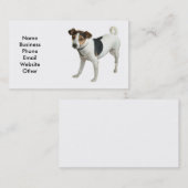 Carte de visite de chien de Terrier (Devant / Derrière)