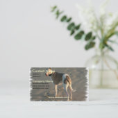 Carte de visite de chien de whippet (Debout devant)