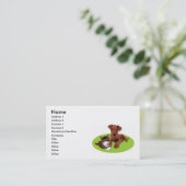 Carte de visite de chien et de chat (Debout devant)