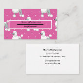 Carte de visite de chien Groomer (Devant / Derrière)