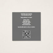 Carte de visite de chien Groomer (Dos)